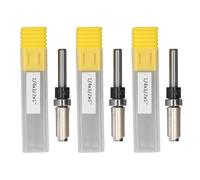 3 pcs Bit de routeur droit Set | Double flûte en acier de tungstène pour le travail du bois | Bit de routeur de garniture à lutte pour les panneaux de particules / bois massif /