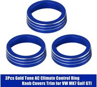 3 Pcs Bleu Alliage aluminium Couverture garniture boutonair climatisé