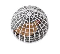 3 PCS Cage à Poules en Plastique Mobile Circulaire, Forme de Boule pour l'Élevage en Liberté à l'Extérieur, Type Enroulable
