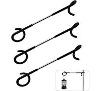 3 Pcs Camping Lantern Hooks,Tent Pole Lamp Holder,Multi-Use Camp Lantern Hooks,S-Shaped Lantern Holder Hooks For Garden,Camping