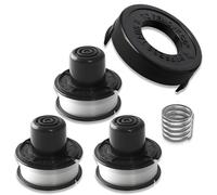 3 PCS Capuchon Bobine Tondeuse,1 PCS Capuchons de bobine,Cache-bobines pour coupe,Compatible avec GL250, GL310, GL360 Bobines Outil de tondeuses de chaîne,1 ressort,ligne de bobine de tondeuse
