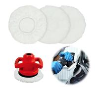 3 PCS Capuchons de Polissage 250mm, Kit Polissage Voiture Compatible avec Polisseuse 220-250 mm, Pad Polissage Lavable en Coral Fleece, Doux pour Carrosserie & Surfaces Sensibles