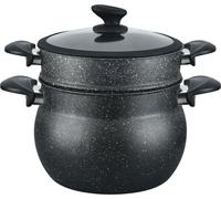 3 pcs Casserole Kuskus 8L Cuiseur vapeur COUSCOUS Ø24cm Steamer légumes induction Mantycuiseur
