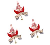 3 PCS Christmas Ornement Suspendu Santa Pendant Party Fournitures De Noël pour La Décoration De Fête des Vacances Père Noël Décorations d'arbre