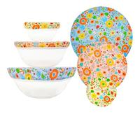 3 PCS Couvercle de Bol en Cire D'abeille Réutilisable, Couvre Bols en Tissu Élastique, Fabriqué en Coton Biologique et Cire d'abeille Naturelle, Pour Résidus Alimentaires, Fruits, Assiettes, Pots