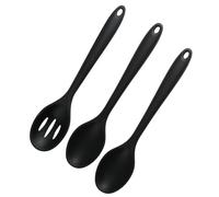 3 Pcs Cuillère à Mélanger en Silicone, Cuillères de Cuisine en Silicone, Spatules Cuillère de Cuisine en Silicone, Cuillere de Service Antiadhésives Résistantes à Chaleur pour Remuer Mélanger