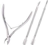 3 Pcs Cuticle Maintenance Kit-Cuticle Cutters And Cutters-Steel Cuticle Cutters And Files,Stainless Steel Cuticle Cutters Dead Skin Scissors Manicure Pedicure Tools