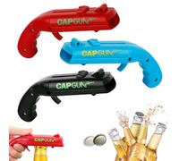 3 PCS Décapsuleurs Pistolet Cap Gun, Décapsuleur Amusant à Capuchon, Décapsuleur Drôle Cadeaux Bière pour Hommes, Ouvre-boîte En Forme Catapultes Lanceur Bouteilles, pour Fête, Bar Et Maison