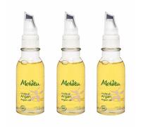 3 PCS d'huile d'argan Melvita 1,7 oz, 50 ml d'huile de massage pour le bain e