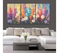 3 Pcs DIY 5D Diamant Peinture Kits Feuilles colorées Diamond Painting Plein Foret Cristal Strass 3 Pièces Diamant Broderie Point De Croix Moderne Arts Craft Décoration de Maison Cadeau 60x30cm S-2306