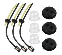 3 PCS Ensembles Universel Filtre à Essence Kit, Tuyau Essence Souple, Durite Essence en Caoutchouc, Carburateur, Ampoule Amorçage et Joint de Réservoir de Carburant, pour Coupe-Herbe