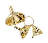 3 PCS Entonnoirs En Acier Inox, Entonnoir De Cuisson À La Mise En Conserve En Acier Inoxydable En Acier Inoxydable À Niveau Multise Entonnoirs Cuisine Pour Filtre Liquide Huiles Poudre Confiture(Doré)
