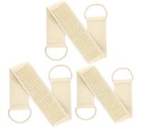 3 Pcs Eponge Loofah Exfoliante Gratte-dos pour Douche et Bain, Naturelle Luffa Retire les Peaux Mortes Corps