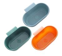 3 pcs Évier Panier d'assistance 8.9x6.1x3 pouces Plastique Évier Catcher de plats Pendre la colonie pour les déchets de cuisine filtrants et laver les légumes Fruits |.Crépine d'angle