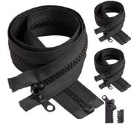 3 Pcs fermeture eclair 70 cm, N°5 Plastique fermetures eclair séparable, fermeture eclair blouson, kit reparation fermeture eclair, pour Les Jackets, Vestes, Manteaux, Doudounes, Sweat-shirts