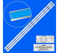 3 PCS For 1 TV bande de rétroéclairage LED,, pour DÐP F40D7200C, F40D7100C, SU fusée V-LC40LT0011F LB-C400F16-E60-C-G01-XRD1 ""Nipseyteko®