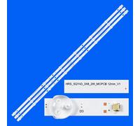 3 pcs For 1 TV Bande de rétroéclairage LED pour NVR-8060-434K2S-SMA-N HY-TQL43FH001 GTV43steroids élasticité RT4306 43FQ1920T2 JL.D43081330-031BS-M_V01 ""Nipseyteko®