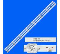 3 pcs For 1 TV Kit de bande de rétroéclairage LED, 43FL-UD2G54N, 4318B, 3X8, PY67418A, A19TB38, CR2Element, 18U, T1X2, ""Nipseyteko®