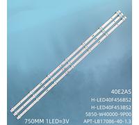 3 PCS FOR 1TV Bande de rétroéclairage LED pour apt-lb17086-40-1.3 58LiquW400HO 9P00 Hyundai H-LED40F453BS2 H-LED40F456BS2 engel LE4080SM SW-LED40F305BS2 ""Nipseyteko