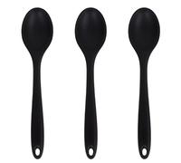 3 pcs Grande Cuillere Silicone, Spatule à Cuillère en Silicone Résistante à la Chaleur, Ustensile Multifonction Cuisine, Cuillère à Mélanger Durable et Ergonomique pour Préparer et Servir