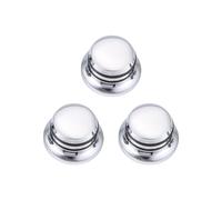 3 Pcs Guitare En Metal Haut Ton de Chapeau Tuning Boutons Pour Fender Gibson Guitare Électrique Jazz Basse Lp St Chrome