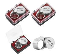 3 PCS Loupe de Bijoutier X30 Pliable Portable, Loupe Grossissante, Loupes Bijoutiers pour Pierres Précieuses, Diamants, Montres et Plus, Loupe de Poche Compacte et Pratique