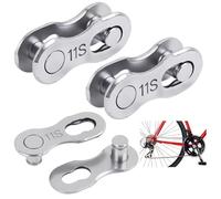 3 PCS Maillon Rapide de Chaine Velo 11 Vitesses, Attache Rapide pour Chaines Vélos, 21 x 8 x 5,9 Millimètres