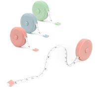 3 Pcs Metro A Nastro Retrattile Morbido,1.5 Metri A Nastro Retrattile,Metro Da Sarta Telescopico Con Doppia Scala,Metro Da Sarta Morbido,Retrattile Metri A Nastro,mètre ruban de mesure