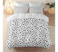 3 pcs microfibre Housse de Couette 140 x 200 cm, Doux et facile d'entretien Minimaliste Abstrait Étoiles Housse de couette imprimée pour Adultes Enfants Filles Crème Convient à toutes les pièces