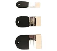 3 Pcs Nylon Flat Paddle Brushes Art For Acrylic Oil Paint Ideal For Artists & Students Wide Flat Paddle Brush Set Painting Brush For Students