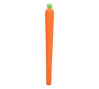 3 Pcs Of Creative Soft Glue Carrot Black Gel Pen Gift Pen Student Stationery Cute Office Signature Pen