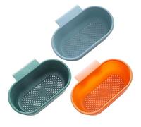3 pcs pâte d'évier panier 8.9x6, 1x3 pouces en plastique Plastique Catcher d'aliments de nourriture Plancez pour les déchets de cuisine filtrants et laver les légumes Fruits la cuisine hangable Dra