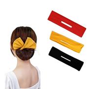 3 Pcs Pinces à Chignon, Chignon de Coiffure Française, Bandes de Cheveux Chignon, Coiffure Donut Bun Maker, Bandeau éLastique RéUtilisable, Tissu Cheveux Clip, pour Femmes Filles