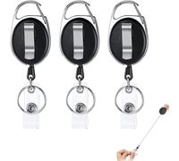 3 Pcs Porte Badge Transparent, Porte-Cartes En Pc Plastique Dur, Vertical Et Horizontal, Cartes Porte-Badge Pour Clé De Proximité, Carte De Crédit, Nominatif Et Carte D'identité