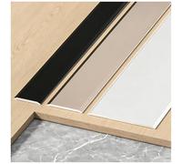 3 Pcs Profil de transition autoadhésif, 90cm Bande de recouvrement métal, Barre de Seuil pour carrelage, bois, stratifié, joint l'espace(Gray,2cm*90cm (3Pcs))