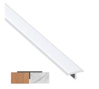 3 PCS Profilé Finition En T En Aluminium 90cm, Bande De Séparation Imperméable, Carrelage Et Lames De Stratifié - Barres De Transition De Seuil(Blanc,W:2.0cm)