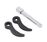 3 PCS Pry Bar Wrench Adapter Set Kit d'outils d'adaptateur de bibarbar Heavy Duty avec une tige d'extension d'entraînement de 1/2 pouce pour la réparation automobile et le travail
