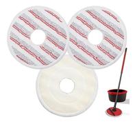 3 Pcs Recharge Serpillere en Microfibres pour Vileda Spin and Clean Mop, Tête de Serpillière de Remplacement Compatible