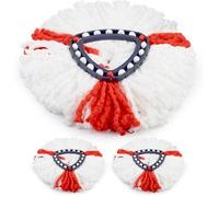 3 Pcs Recharge Serpillre pour Vileda Turbo EasyWring Remplacement en Microfibre Franges Compatible avec Vileda FORME A TRIER