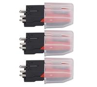 3 PCS Record Player Needle, Phonograph Stylus pour Le Remplacement de Turntable par du Matériau ABS, Facile à Installer, Solide praticabilité, Accessoire Indispensable (Modèle de