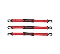 3 Pcs Roller Skate Laisse Nylon Bottes de ski Carrier Strap Snowboard Boot Carrier Strap pour transporter des chaussures de skate Léger Durable Mains Libres Pratique Transport (Rouge)