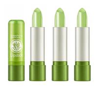 3 Pcs Rouge à Lèvres Magique à l'Aloe Vera, Baume à Lèvres Hydratant qui Change de Couleur selon le PH, Rouge à Lèvre Permanent Rose Naturel pour Femme, Soin des Lèvres Longue Durée, Lot de 3