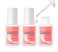 3 Pcs/Set 7g Faux Ongles Colle, Colle À Ongles Super Forte Pour Ongles, Nail Art Manucure Colle À Ongles Utiliser Pour Strass Autocollants Ongles Faux Conseils Faux Ongles