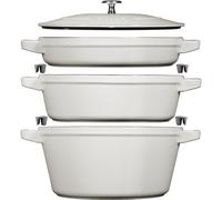 3-pcs, Set empilable, Truffe blancheV Staub