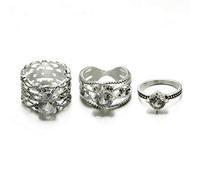 3 Pcs/Set Femmes Anneau Rétro Joint Knuckle Mi Anneau Set Lady Bijoux Accessoires Créatif et Utile