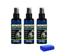 3 Pcs Spray nettoyant et dégraissant haute performance pour tondeuses à gazon, nettoyant multi-surfaces pour outils de garage et tondeuses à gazon，50 ML