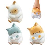 3 Pcs Squishies Jouets Chat, Mochi Anti Stress Squishy Chat Squeeze Soft Figurines Cat Stress Relief Jouets Sensoriel à Presser Guérison Fun Toy Kawaii d’Anniversaire Fête pour Enfants et Adultes
