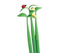 3 Pcs Swing Gel Pen Leaves Neutral Gift Lovely Writing Journaling For Studen