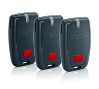3 PCS Télécommande Portail pour Mitto 2 B RCB, 433 MHz 2 Canaux Télécommande pour Portail, Bip Portail de Garage pour Mitto 2, Kleio, Ghibli