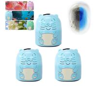 3 Pcs Toilet Cleaner, Toilet Deodorizer Wonder, 2025 Upgraded Magic Toilets Cleaning Bottle, Bathroom Toilets Bowl Cleaners Tank (Blue)